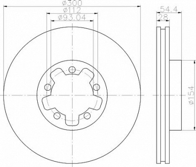 HELLA PAGID 8dd355113281 -  Тормозной диск